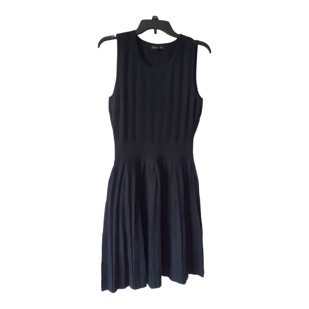 Saks Fifth‎ Avenue black fit and flare dress cotton